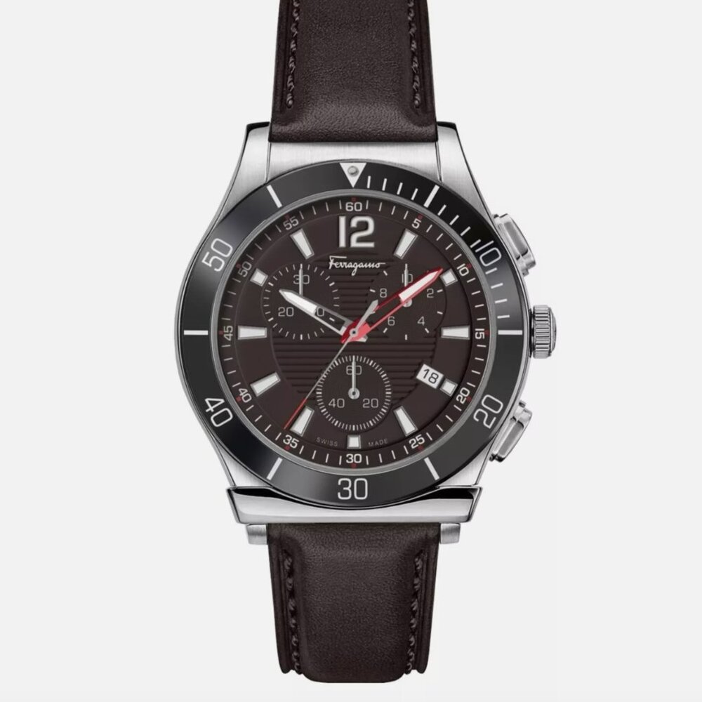 Ferragamo Mens Ferragamo Sport 44mm Strap Fashion Watch